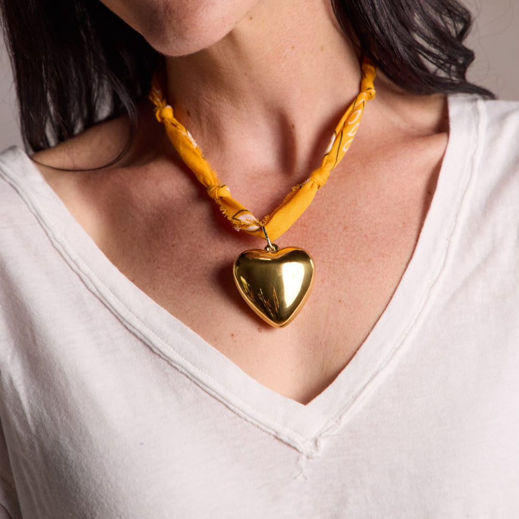 Yellow Bandana Necklace