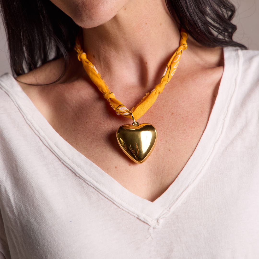 Yellow Bandana Necklace