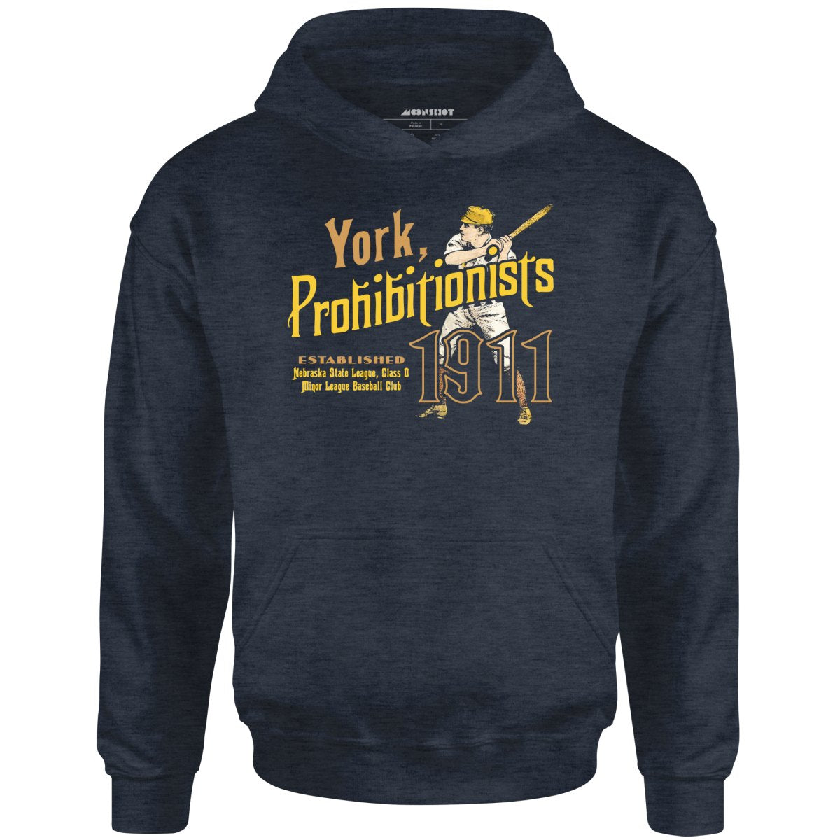 York Prohibitionists - Nebraska - Vintage Defunct Baseball Teams - Unisex