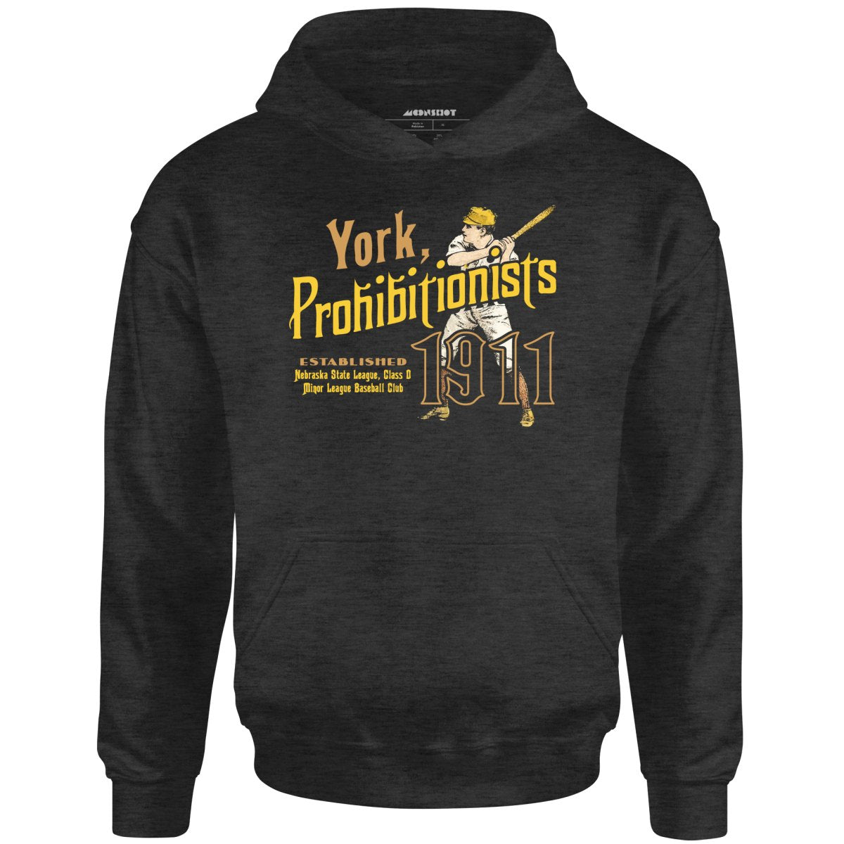 York Prohibitionists - Nebraska - Vintage Defunct Baseball Teams - Unisex