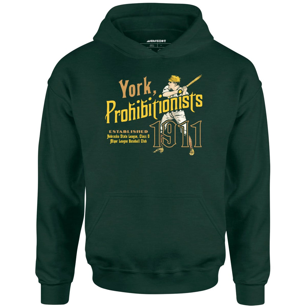 York Prohibitionists - Nebraska - Vintage Defunct Baseball Teams - Unisex