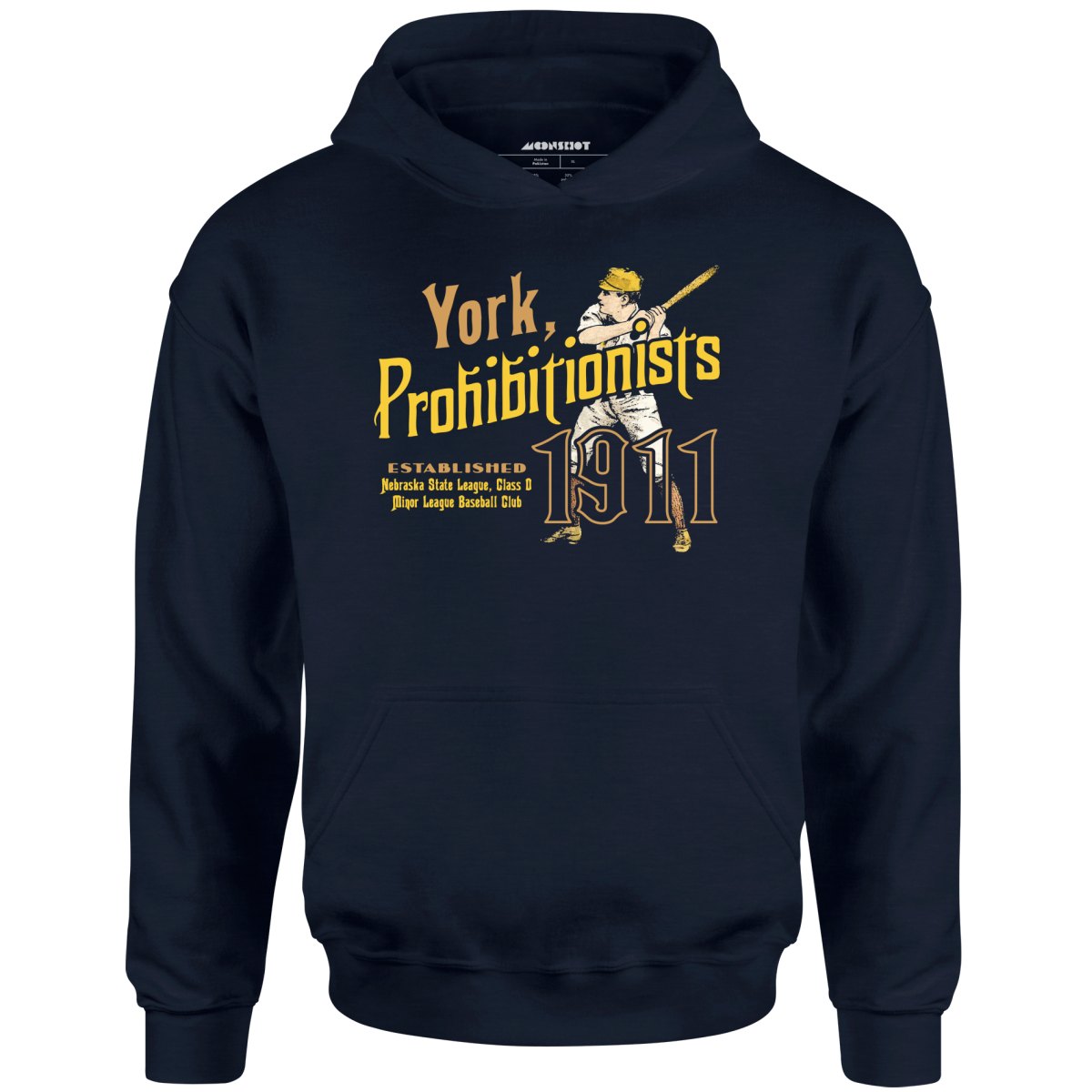 York Prohibitionists - Nebraska - Vintage Defunct Baseball Teams - Unisex