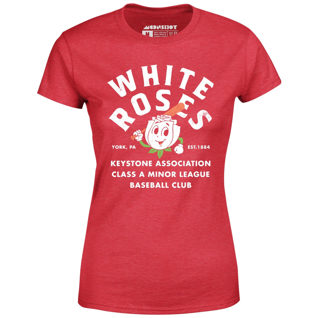 York White Roses - Pennsylvania - Vintage Defunct Baseball Teams - Women's