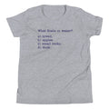 What Floats In Water? Kid's Youth Tee