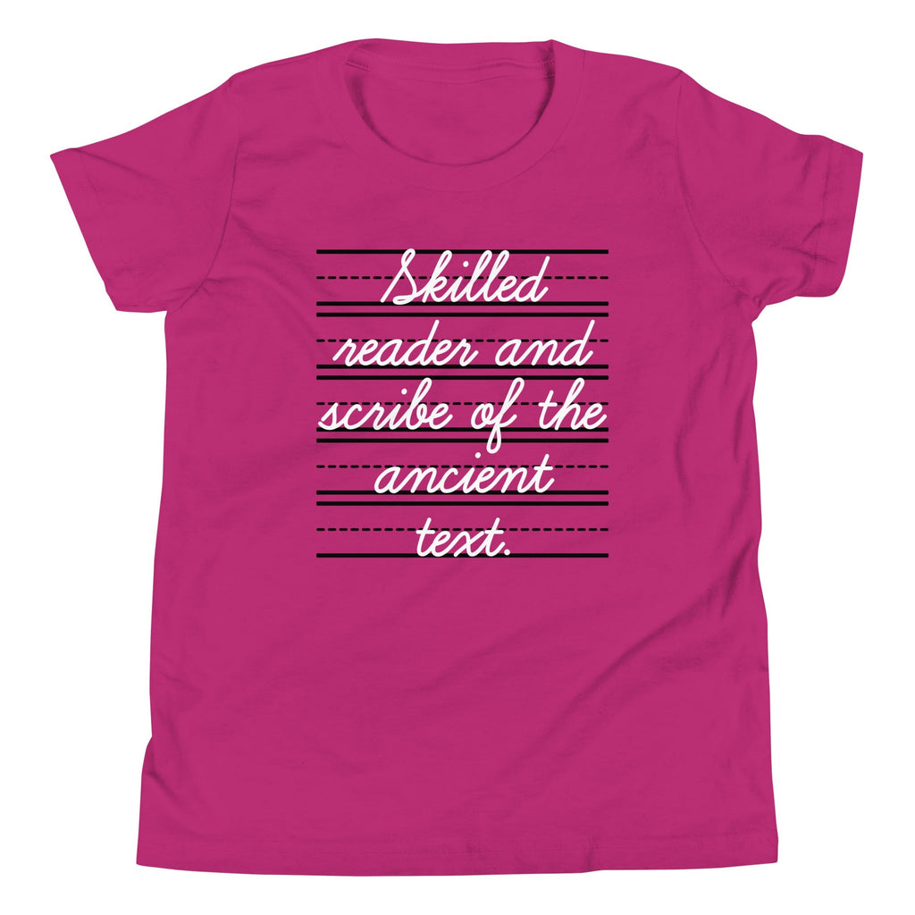 Skilled Reader And Scribe Of The Ancient Text Kid's Youth Tee