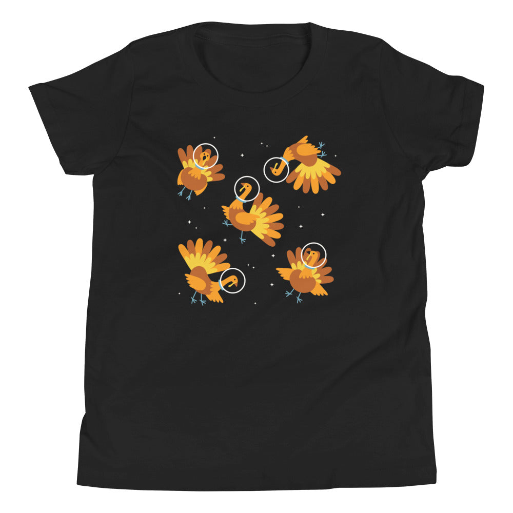 Turkeys In Space Kid's Youth Tee