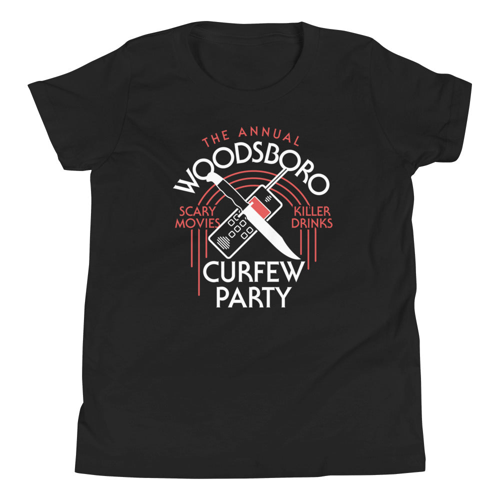 Woodsboro Curfew Party Kid's Youth Tee