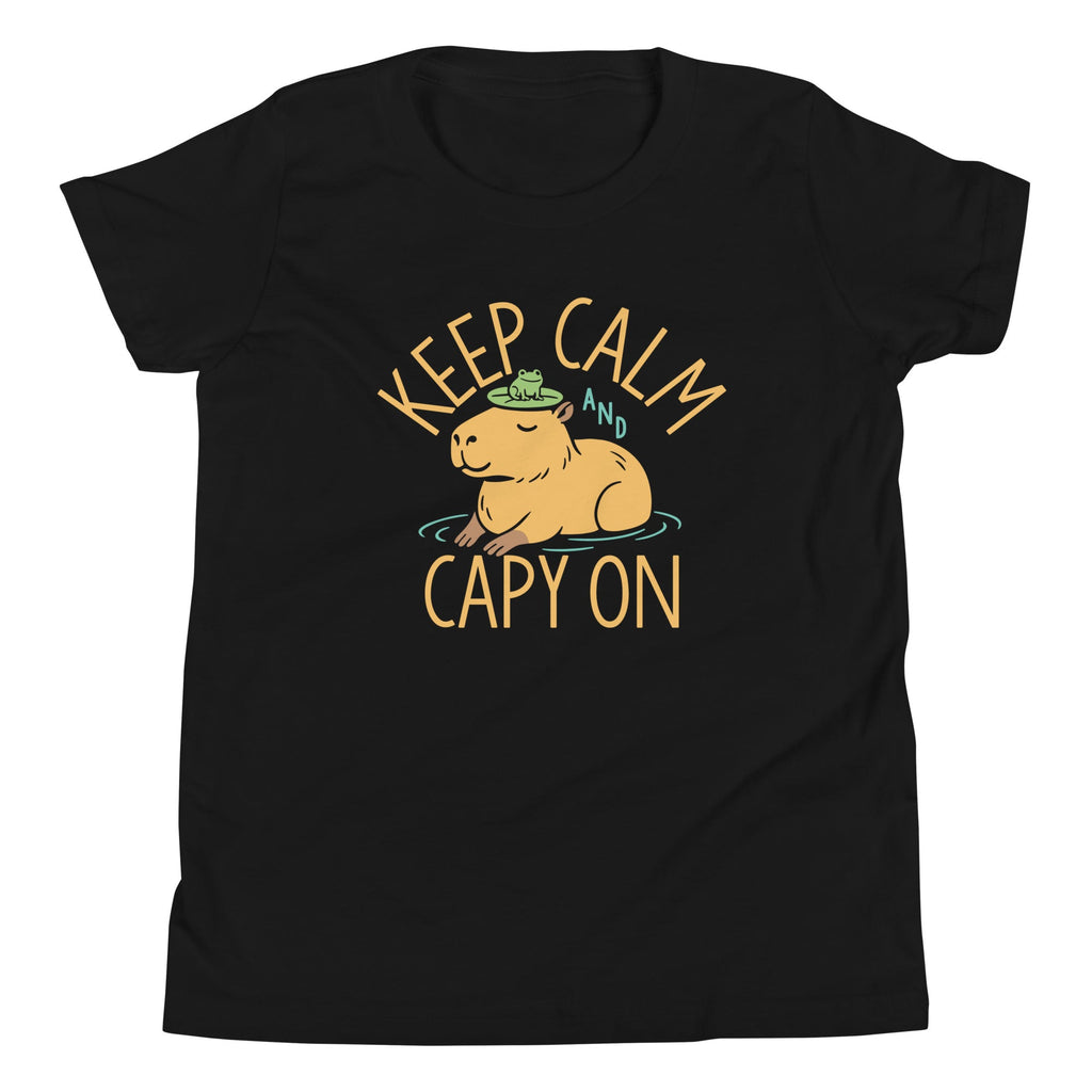 Keep Calm And Capy On Kid's Youth Tee