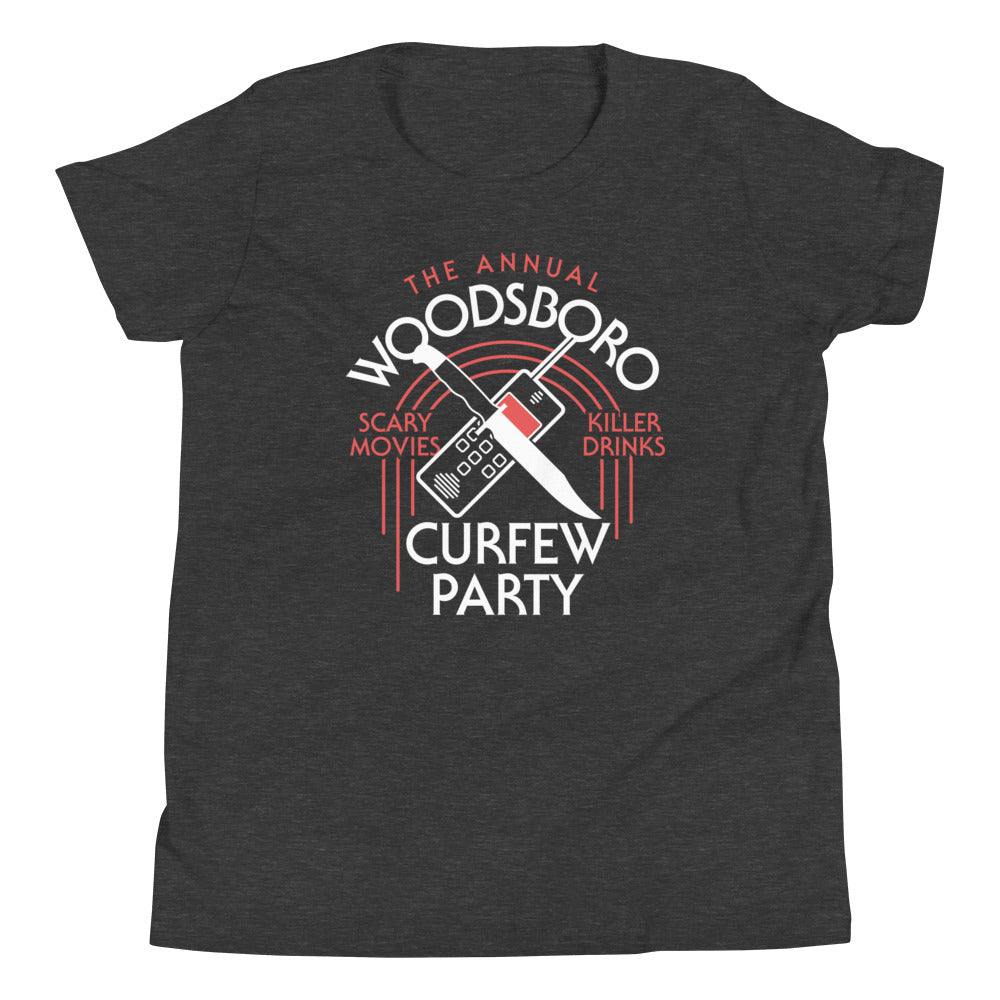 Woodsboro Curfew Party Kid's Youth Tee
