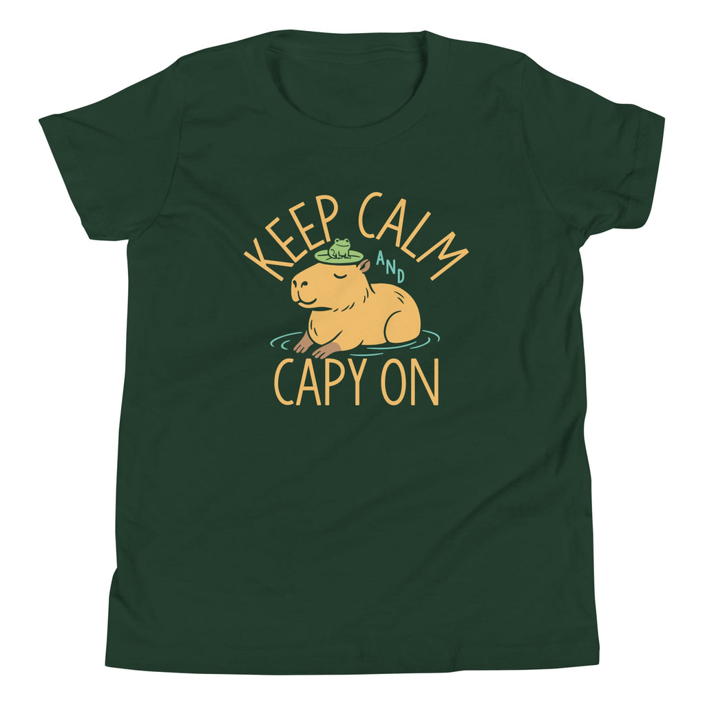 Keep Calm And Capy On Kid's Youth Tee