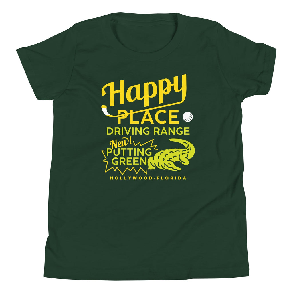 Happy Place Driving Range Kid's Youth Tee