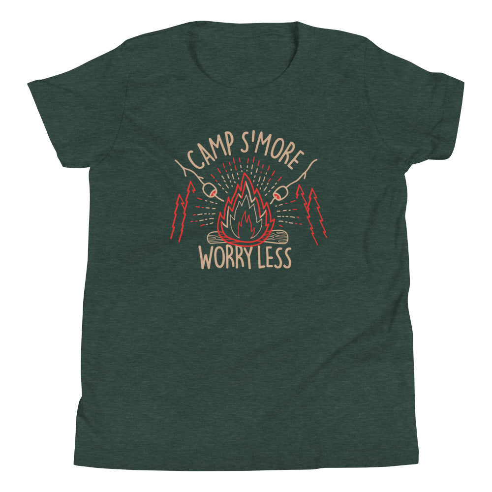 Camp S'more Worry Less Kid's Youth Tee