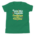 I Just Like To Smile Smiling's My Favorite Kid's Youth Tee