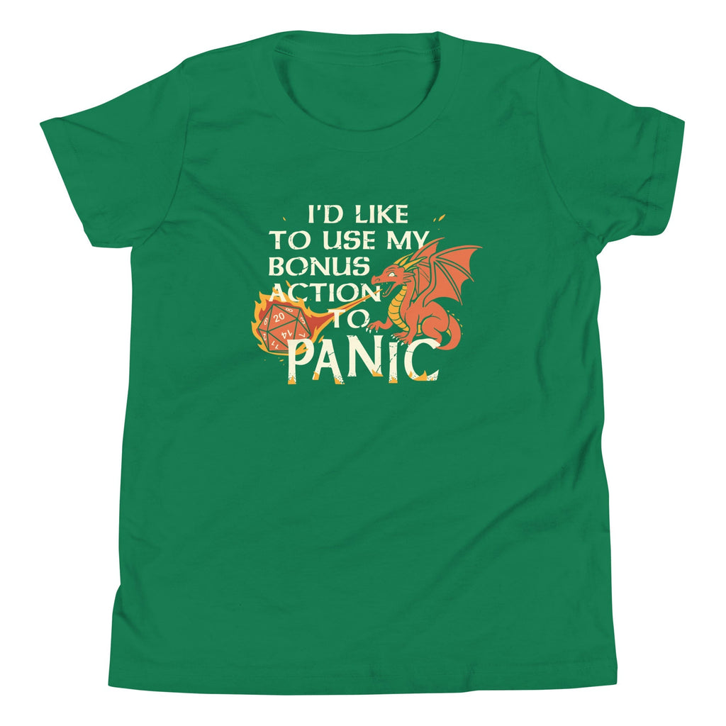 I'd Like To Use My Bonus Action To Panic Kid's Youth Tee