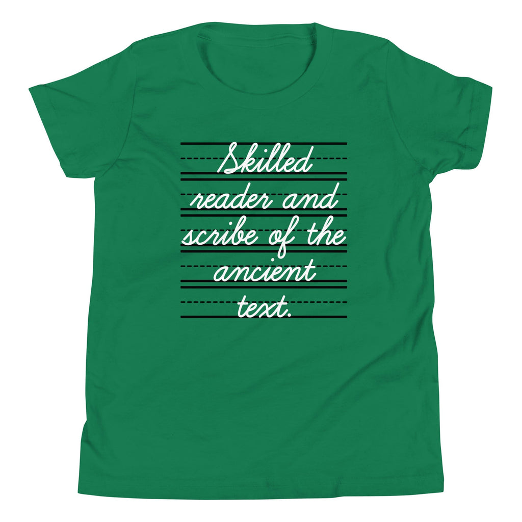 Skilled Reader And Scribe Of The Ancient Text Kid's Youth Tee