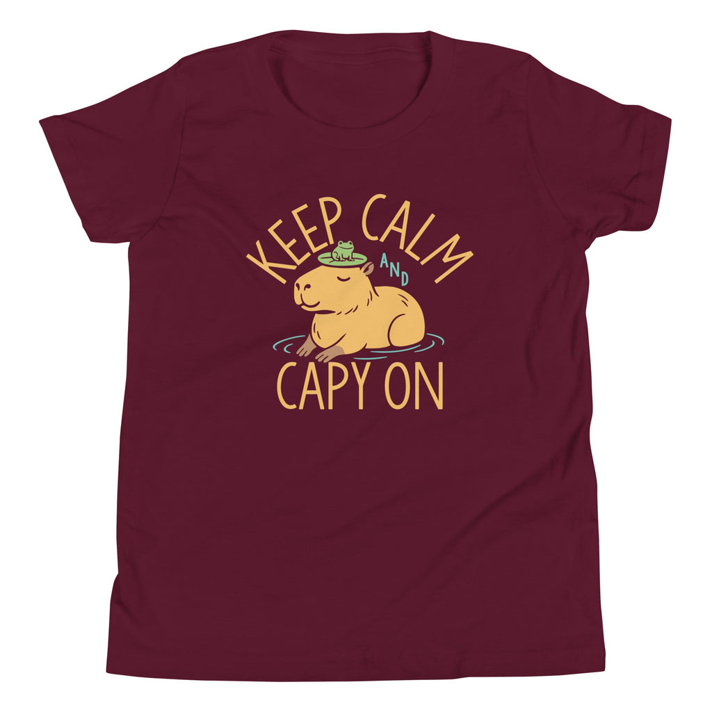 Keep Calm And Capy On Kid's Youth Tee