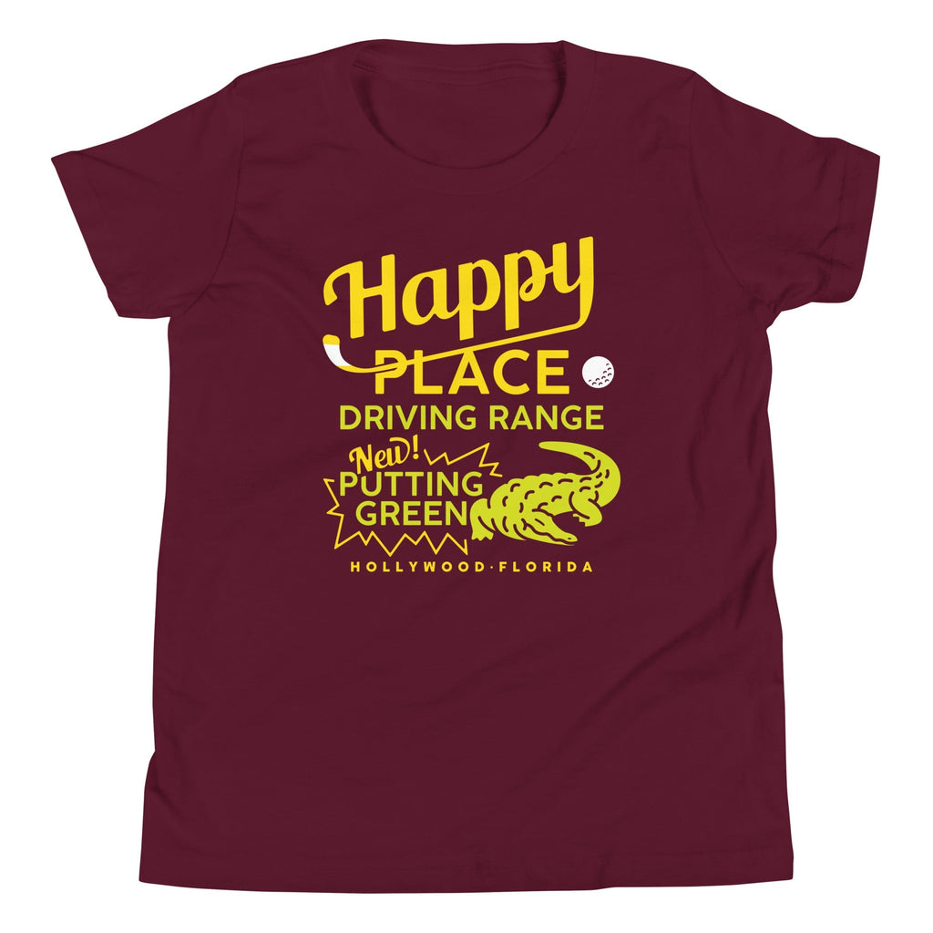 Happy Place Driving Range Kid's Youth Tee