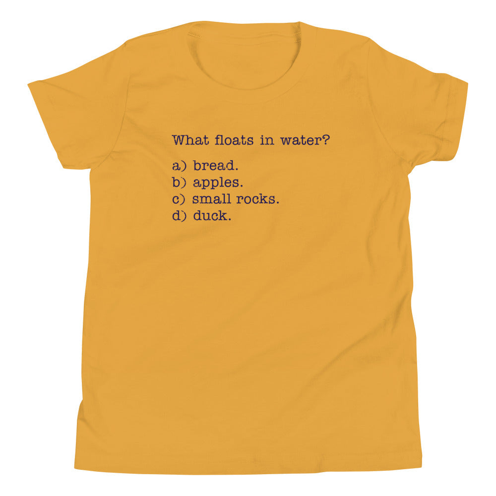 What Floats In Water? Kid's Youth Tee