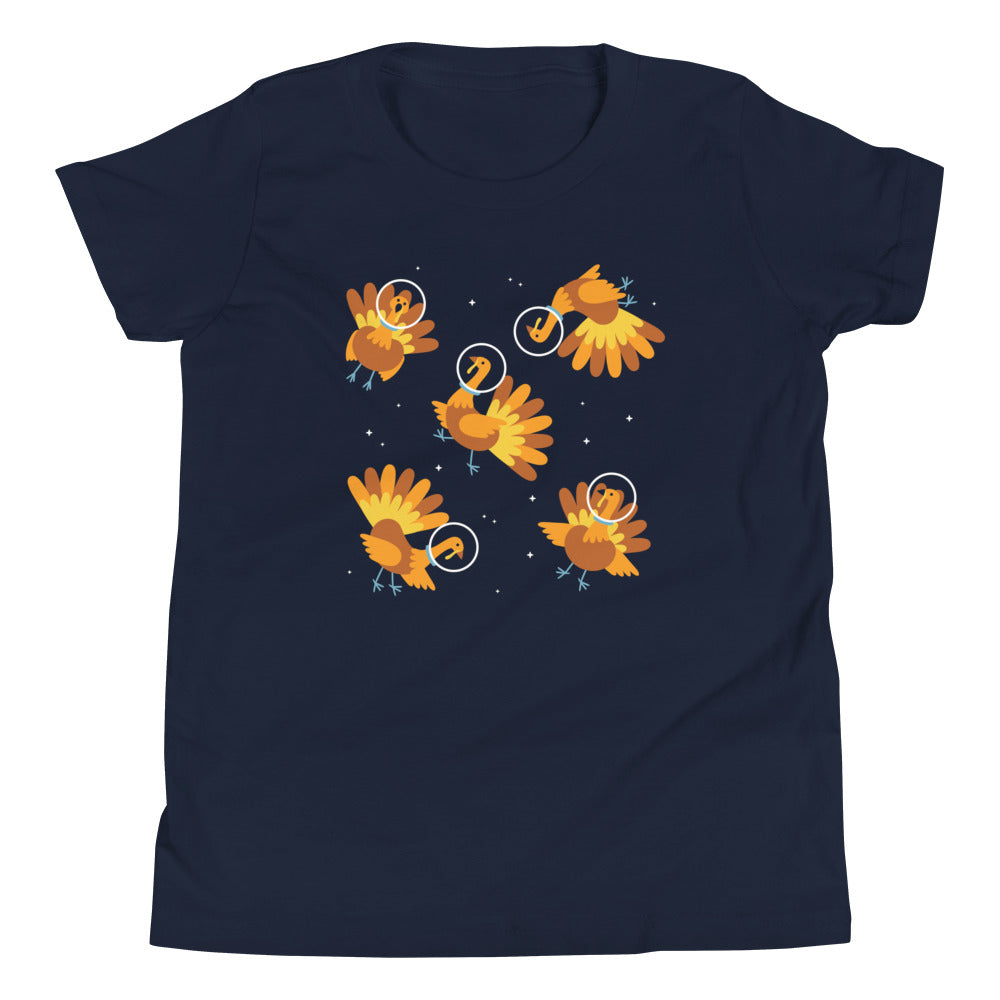 Turkeys In Space Kid's Youth Tee