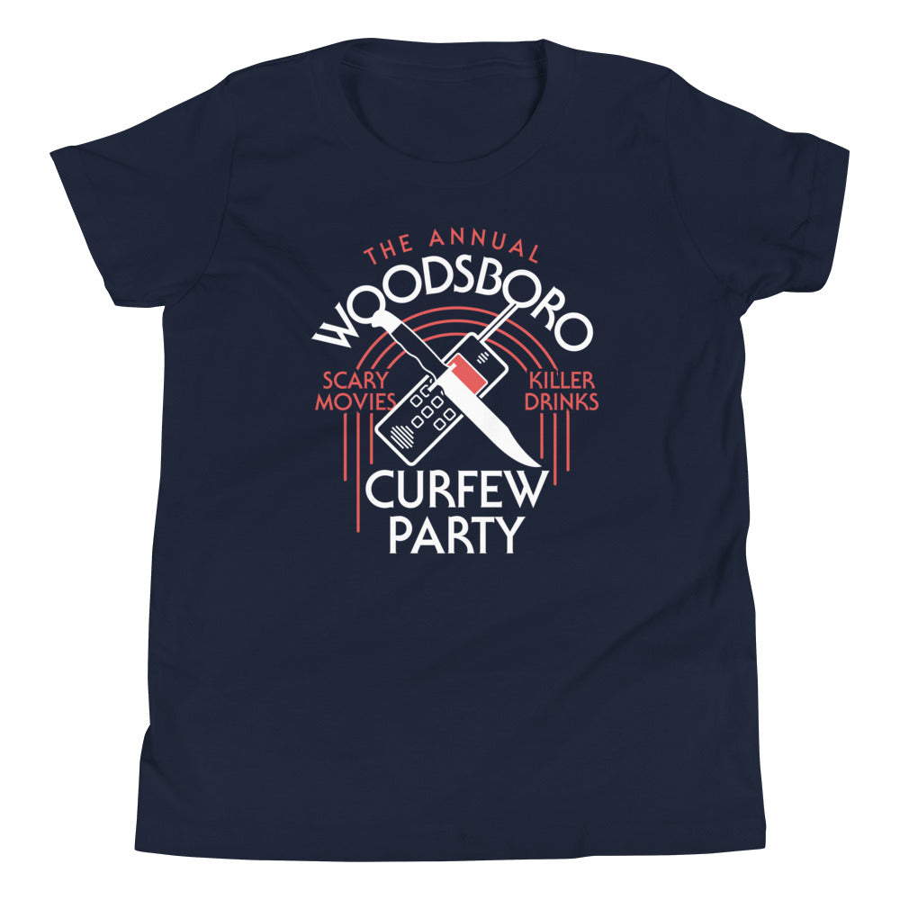 Woodsboro Curfew Party Kid's Youth Tee
