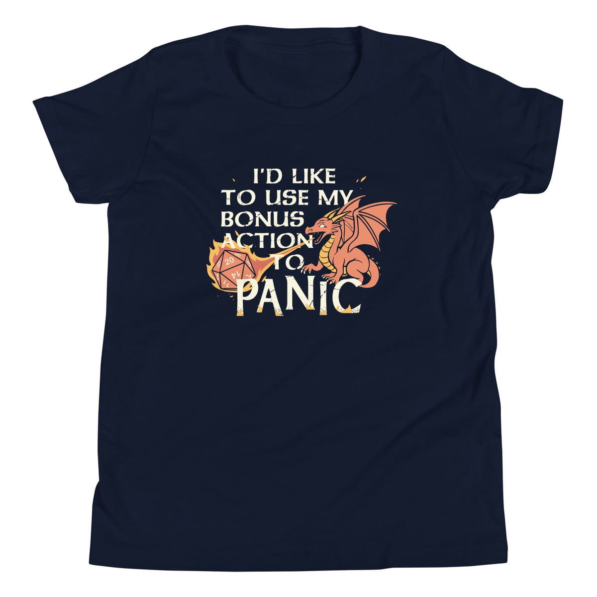 I'd Like To Use My Bonus Action To Panic Kid's Youth Tee