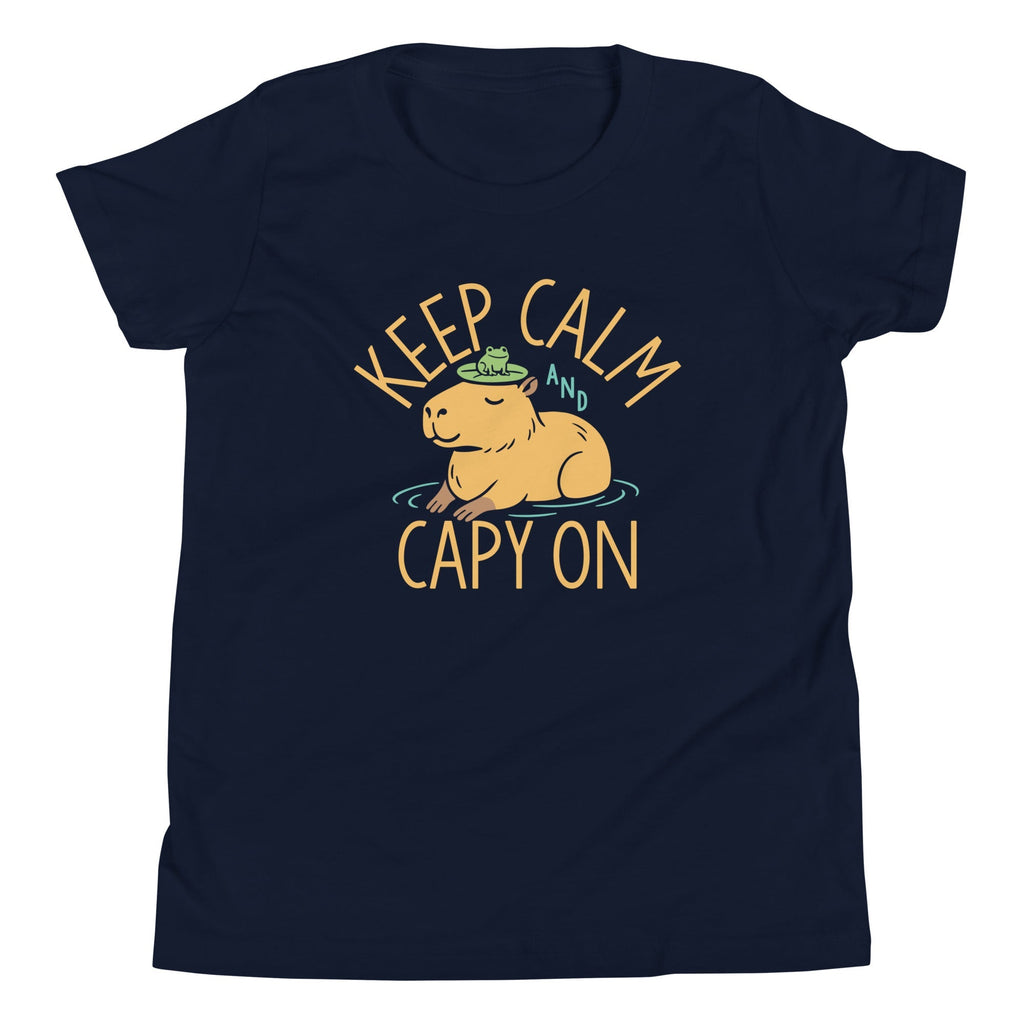 Keep Calm And Capy On Kid's Youth Tee