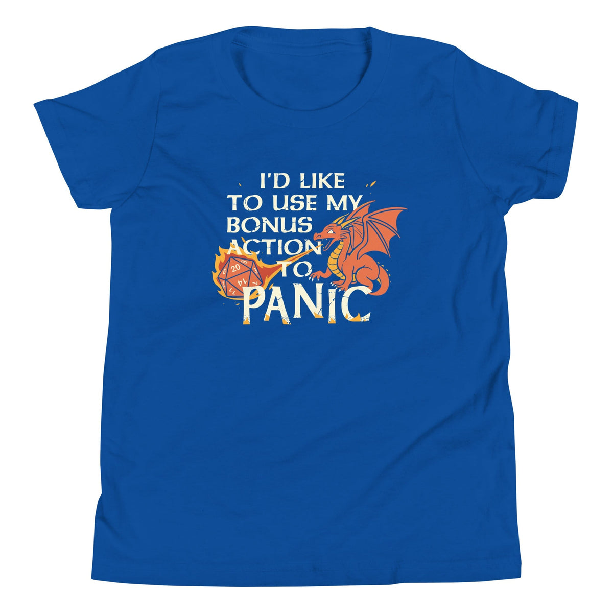 I'd Like To Use My Bonus Action To Panic Kid's Youth Tee