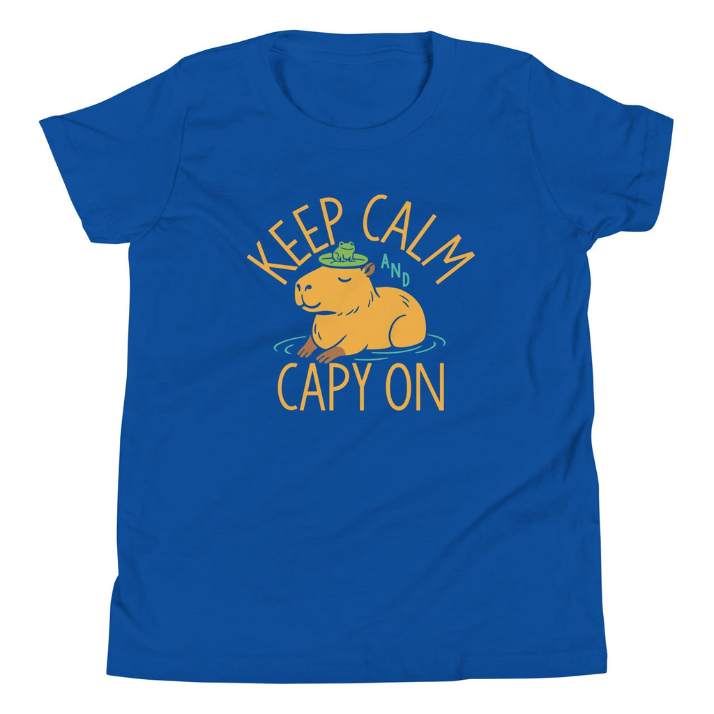 Keep Calm And Capy On Kid's Youth Tee