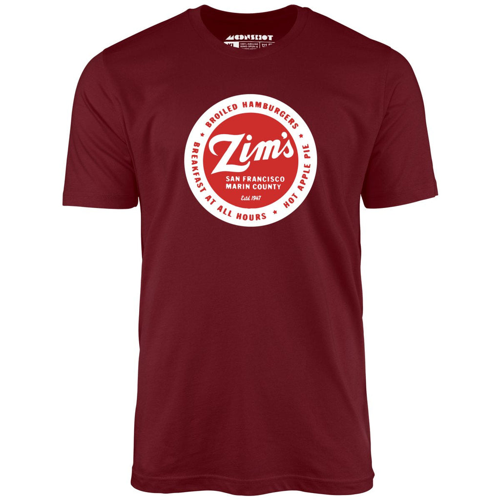 Zim's Hamburgers - San Francisco, CA - Vintage Restaurant - Unisex